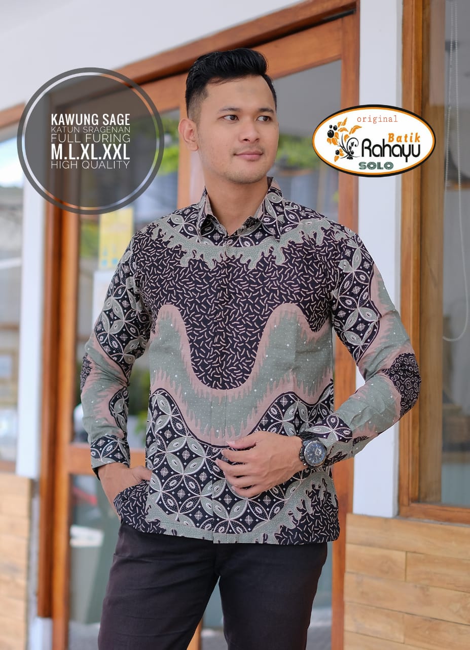 cover-KAWUNG SAGE KEMEJA BATIK PRIA SOLO LENGAN PANJANG LAPIS FURING BY RAHAYU-1