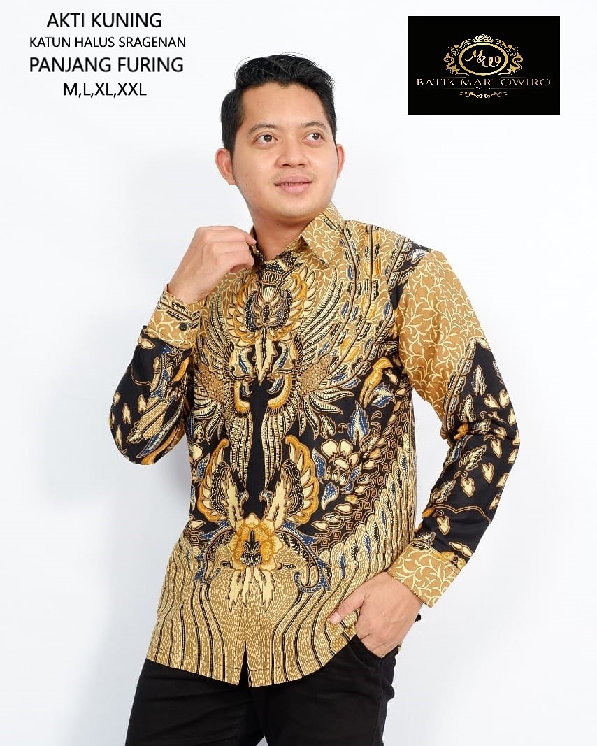 cover-AKTI KUNING KEMEJA BATIK PRIA SOLO LENGAN PANJANG LAPIS FURING BY MARTOWIRO-1