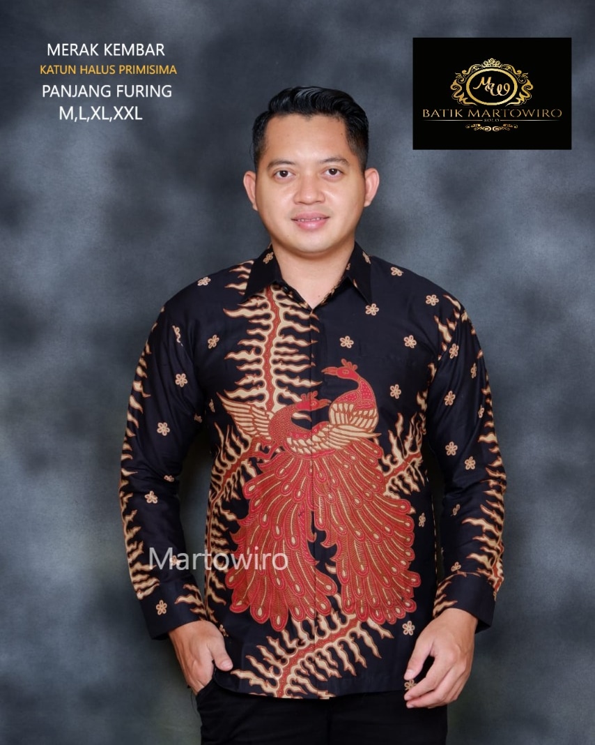 cover-MERAK KEMBAR Kemeja Batik Pria Solo Lengan Panjang Lapis Furing BY MARTOWIRO-1