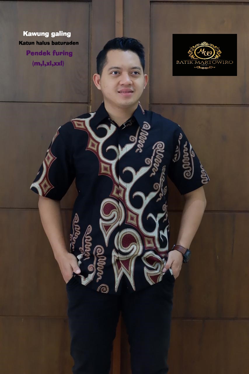 cover-KAWUNG GALING Kemeja Batik Pria Solo Lengan Pendek Lapis Furing BY MARTOWIRO-1