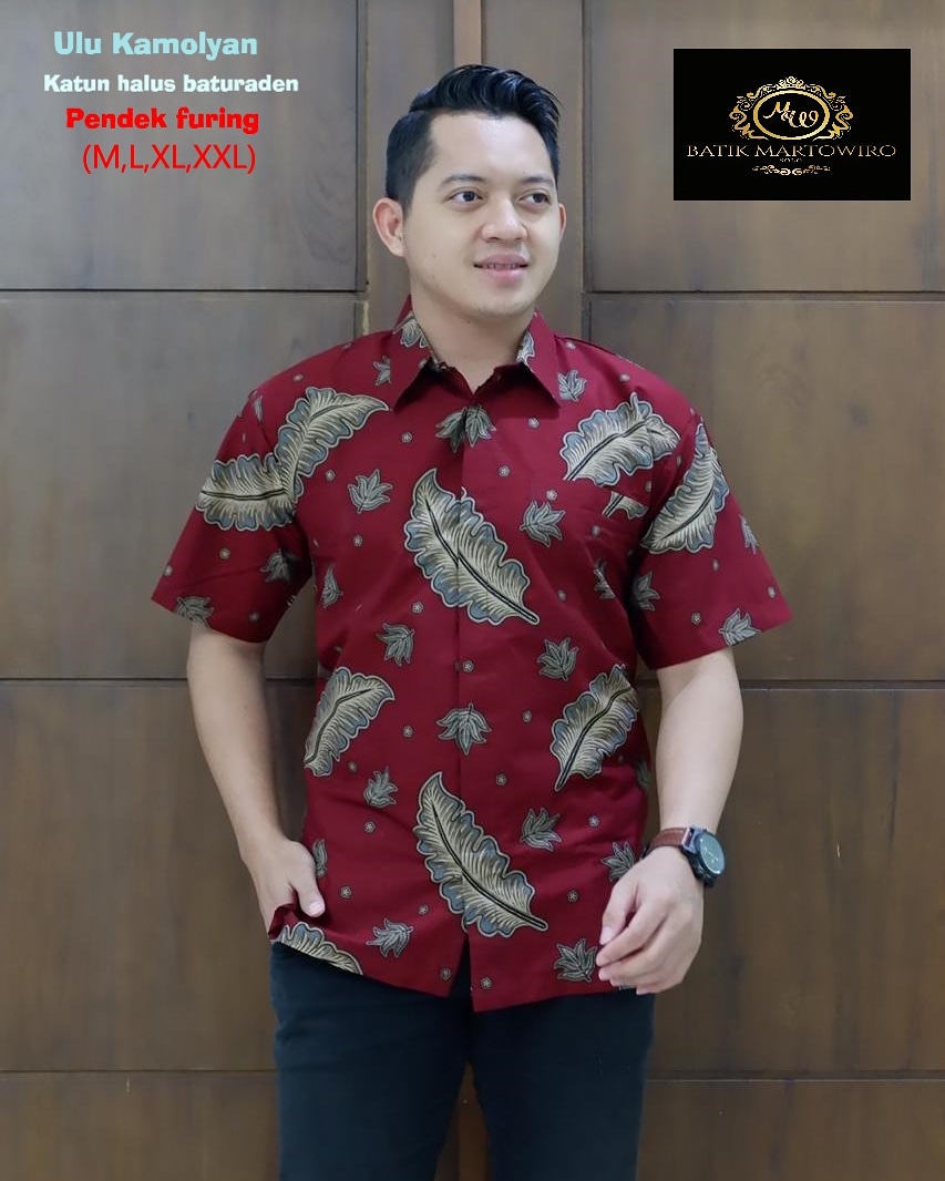 cover-ULU KAMULYAN Kemeja Batik Pria Solo Lengan Pendek Lapis Furing BY MARTOWIRO-1