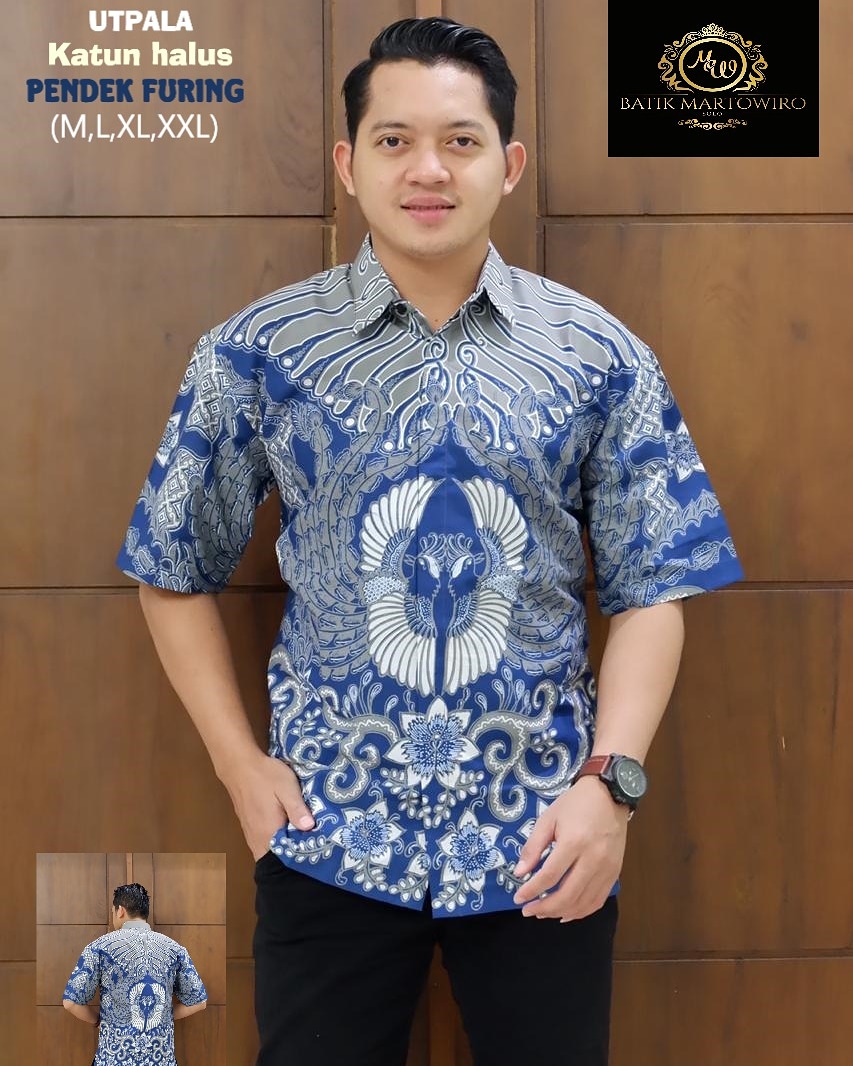 cover-UTPALA Kemeja Batik Pria Solo Lengan Pendek Lapis Furing BY MARTOWIRO-1