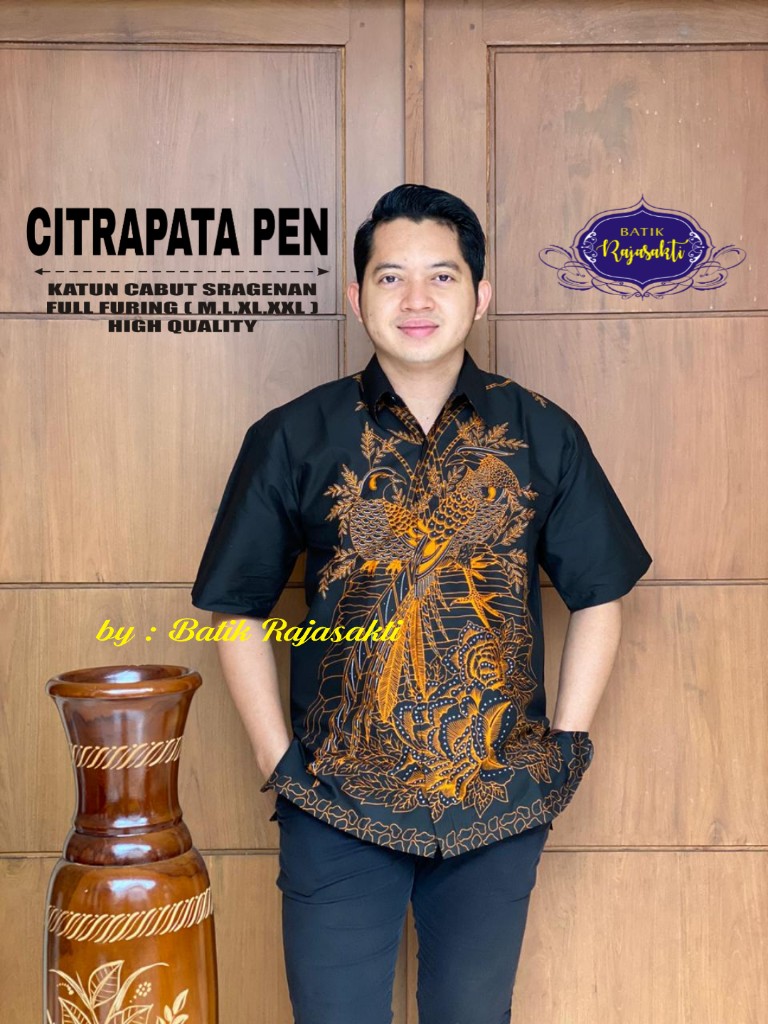 cover-CITRAPATA PEN Kemeja Batik Pria Solo Lengan Pendek Lapis Furing BY RAJASAKTI-1
