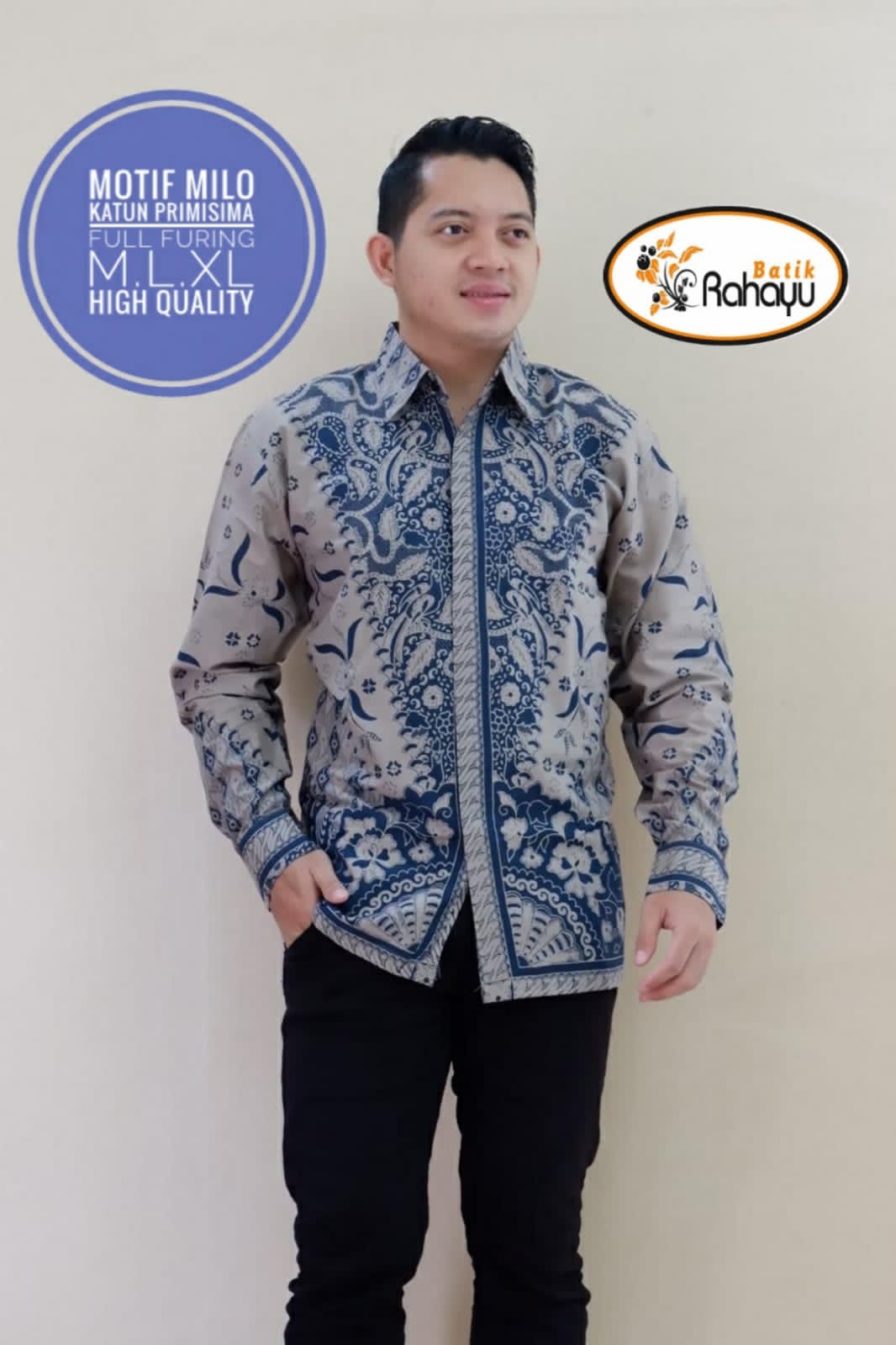 cover-MILO KEMEJA BATIK PRIA SOLO LENGAN PANJANG LAPIS FURING BY RAHAYU-1