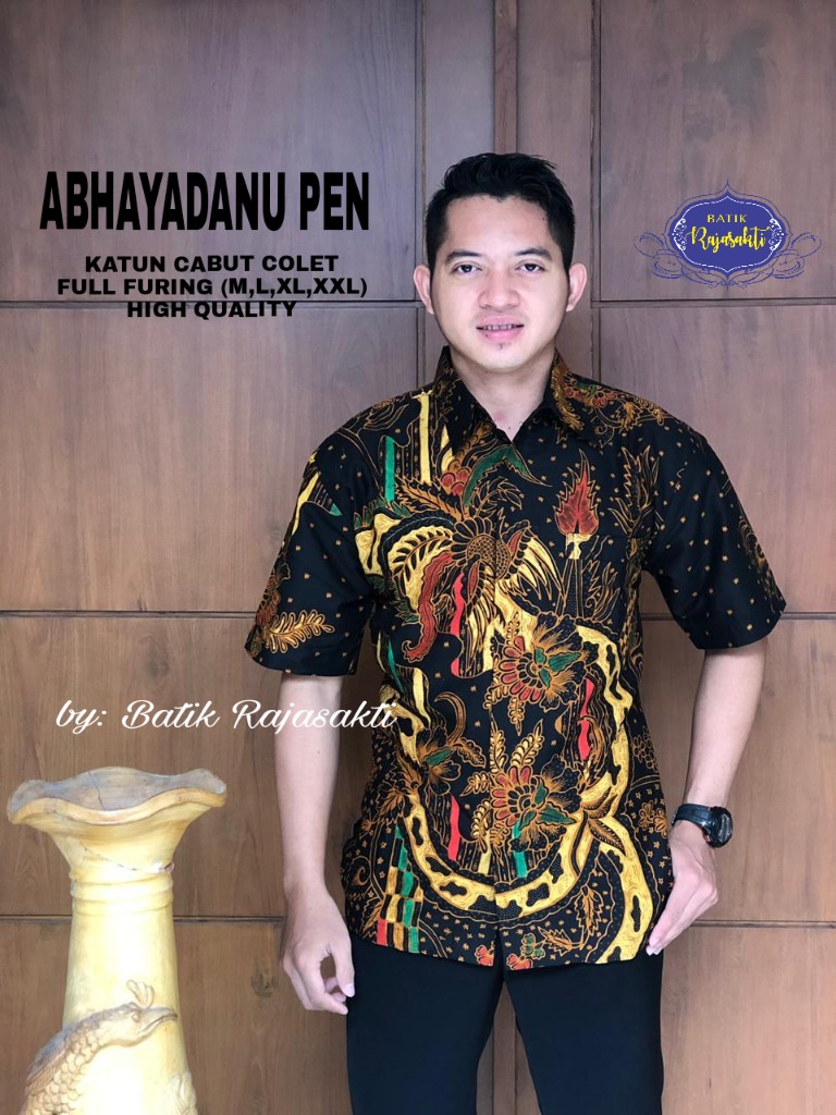 cover-ABHAYADANU KEMEJA BATIK PRIA SOLO LENGAN PENDEK LAPIS FURING BY RAJASAKTI-1