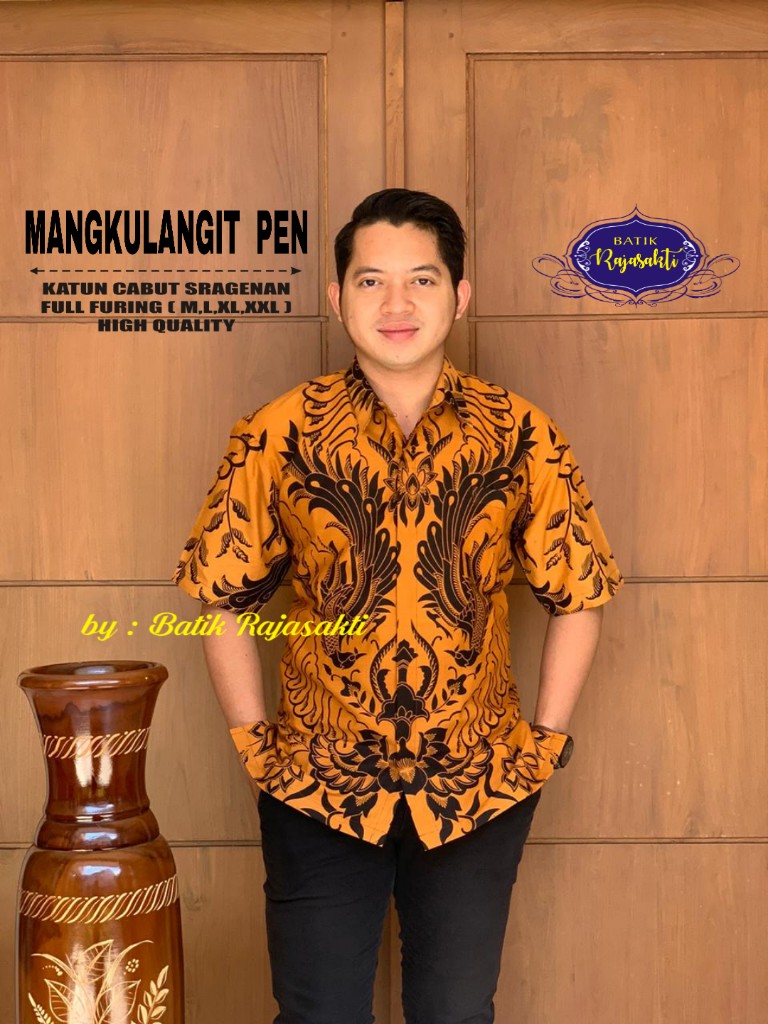cover-MANGKULANGIT PEN Kemeja Batik Pria Solo Lengan Pendek Lapis Furing BY RAJASAKTI-1