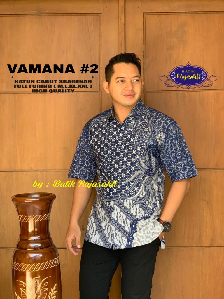 cover-VAMANA 2 Kemeja Batik Pria Solo Lengan Pendek Lapis Furing BY RAJASAKTI-1