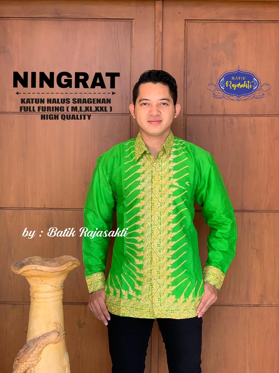 cover-NINGRAT Kemeja Batik Pria Solo Lengan Panjang Lapis Furing BY RAJASAKTI-1