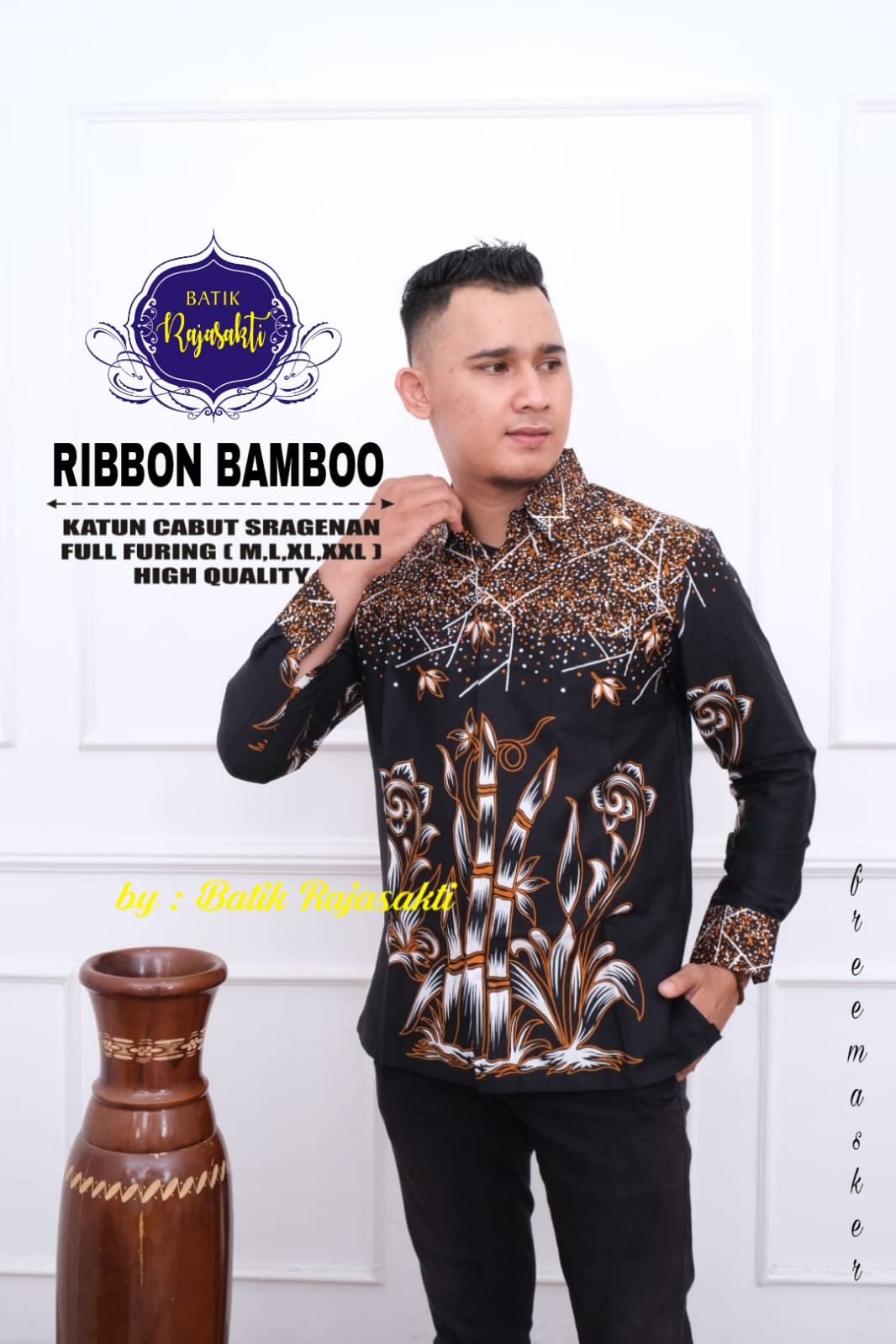 cover-RIBOON BAMBOO Kemeja Batik Pria Solo Lengan Panjang Lapis Furing BY RAJASAKTI-1