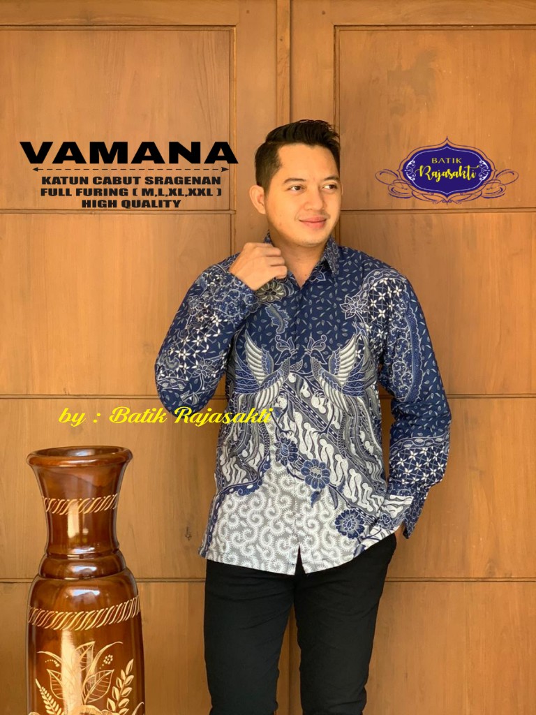 cover-VAMANA Kemeja Batik Pria Solo Lengan Panjang Lapis Furing BY RAJASAKTI-1