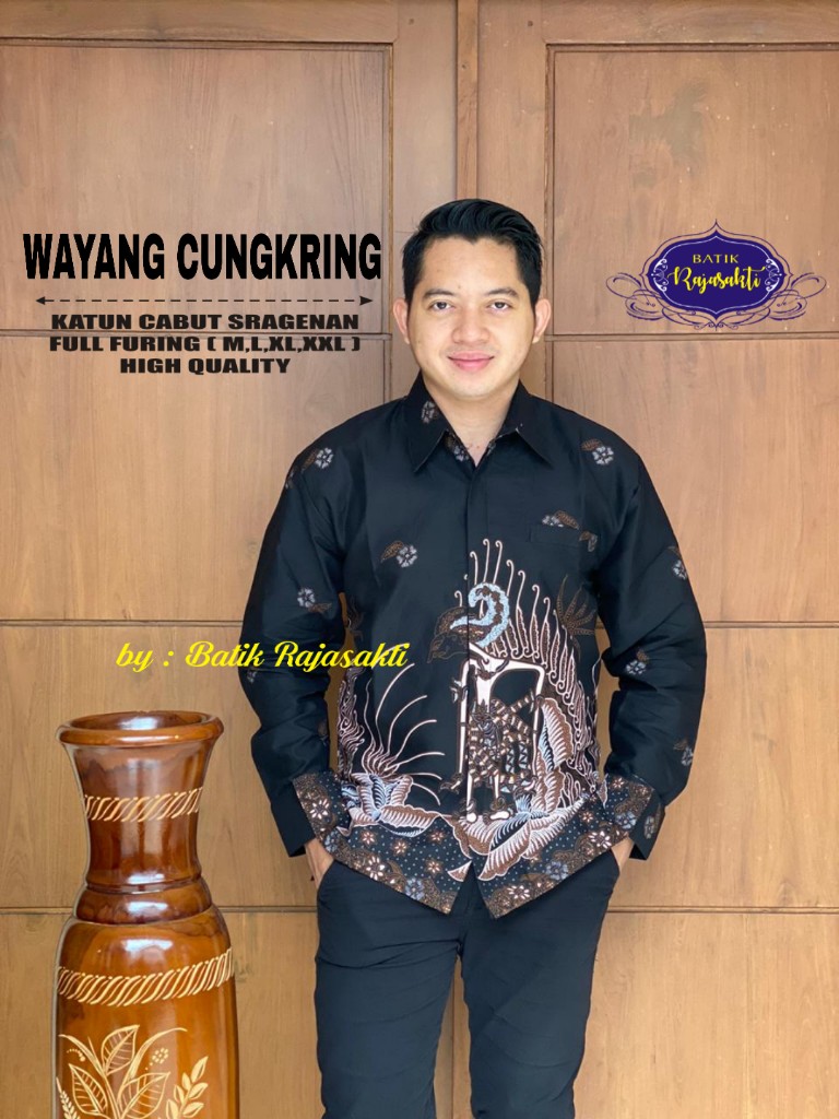 cover-WAYANG CUNGKRING Kemeja Batik Pria Solo Lengan Panjang Lapis Furing BY RAJASAKTI-1