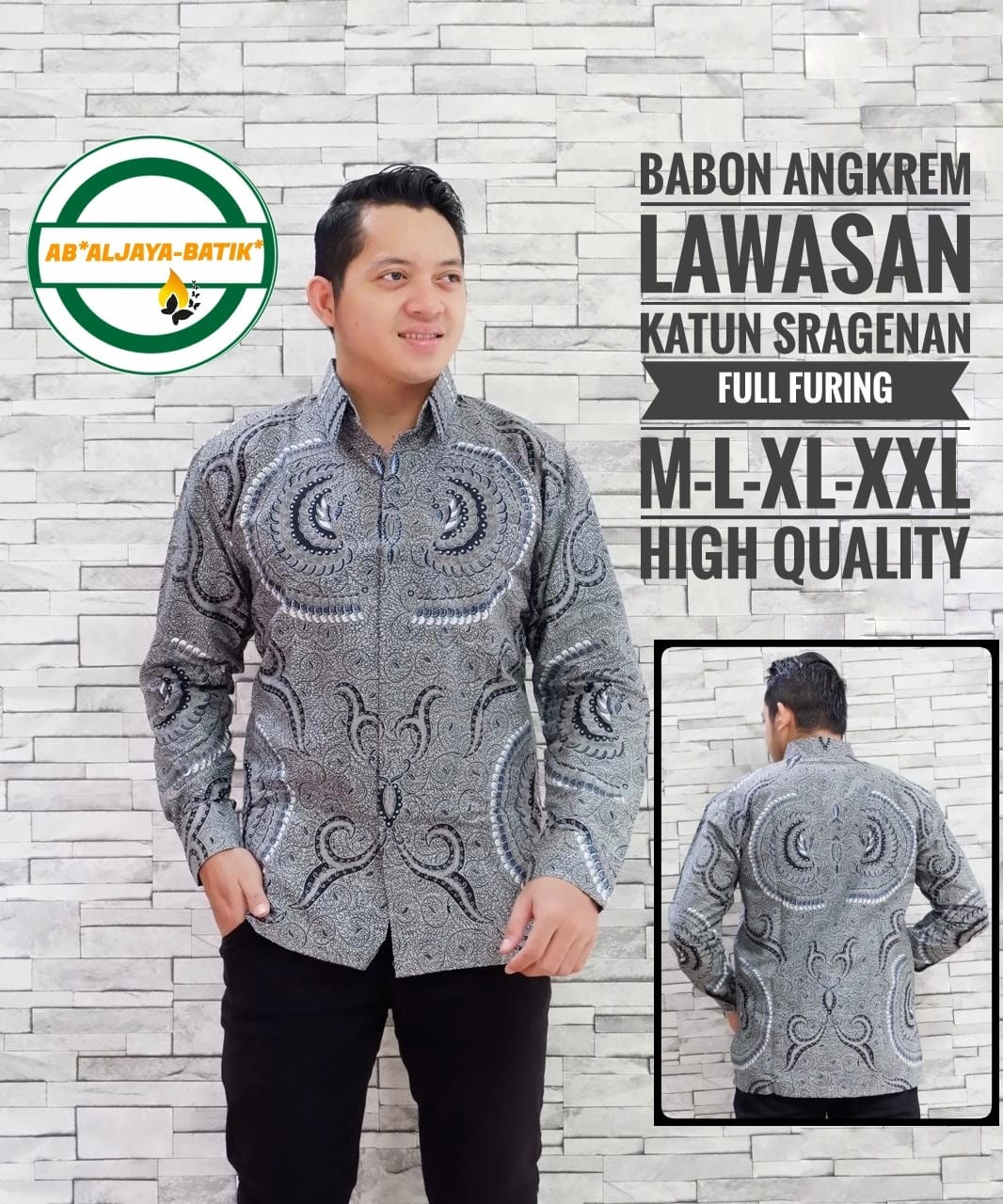 cover-BABON ANGKREM Kemeja Batik Pria Solo Lengan Panjang Lapis Furing BY ALJAYA-1
