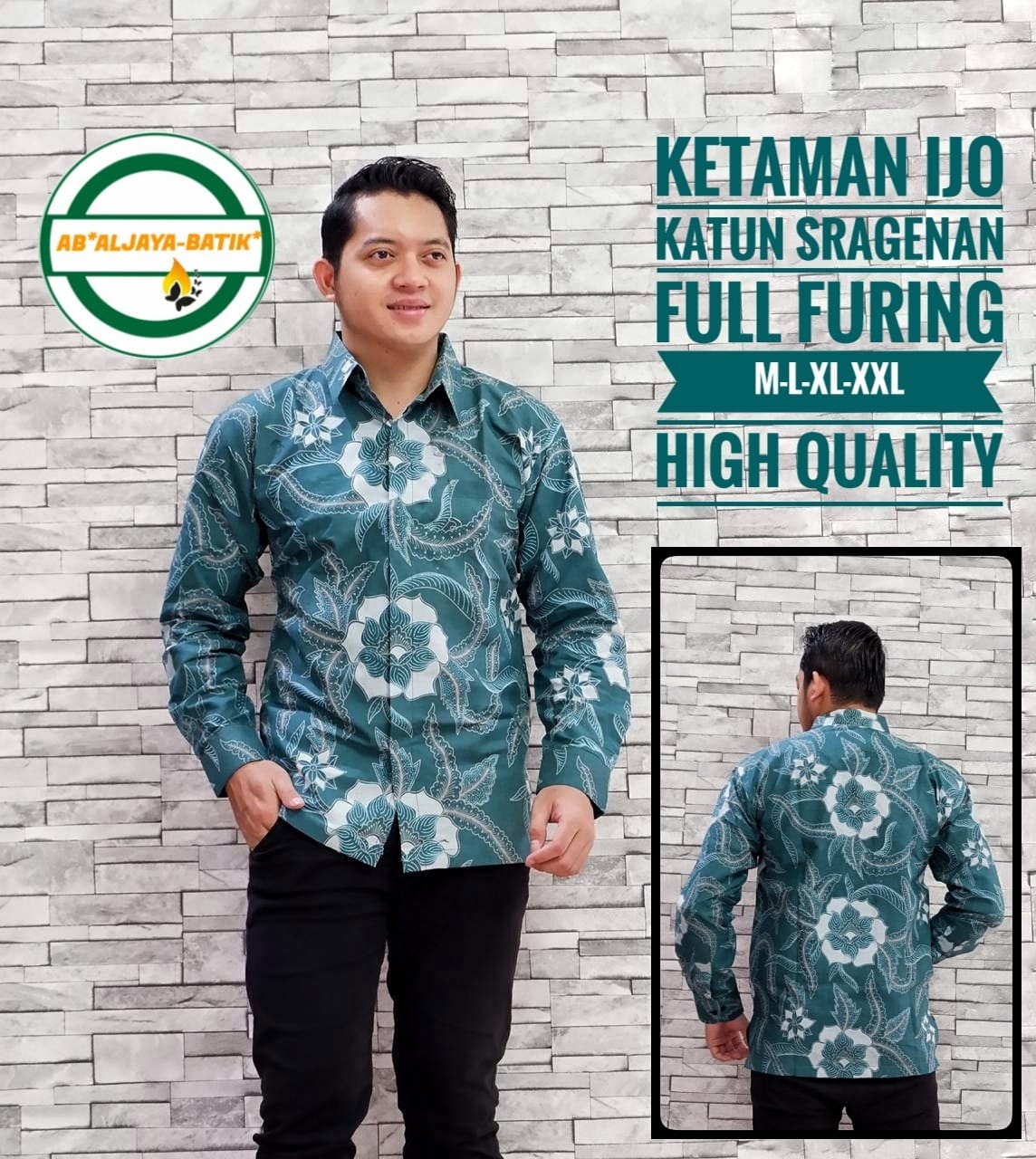 cover-KETAMAN IJO Kemeja Batik Pria Solo Lengan Panjang Lapis Furing BY ALJAYA-1