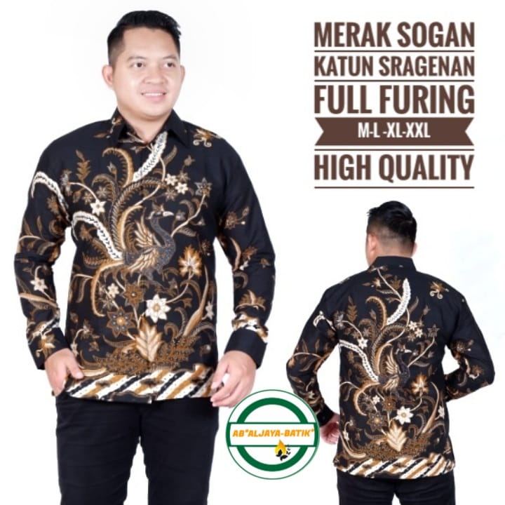 cover-MERAK SOGAN Kemeja Batik Pria Solo Lengan Panjang Lapis Furing BY ALJAYA-1
