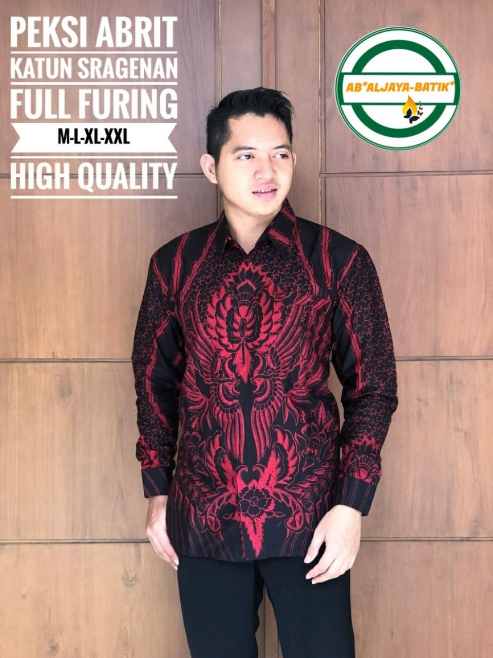 cover-PEKSI ABRIT Kemeja Batik Pria Solo Lengan Panjang Lapis Furing BY ALJAYA-1