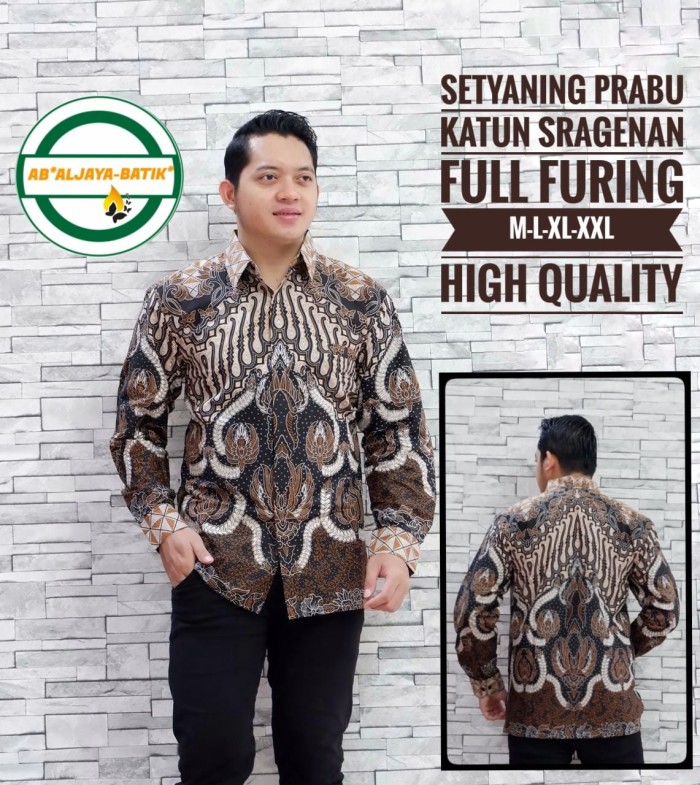 cover-SETYANING PRABU Kemeja Batik Pria Solo Lengan Panjang Lapis Furing BY ALJAYA-1
