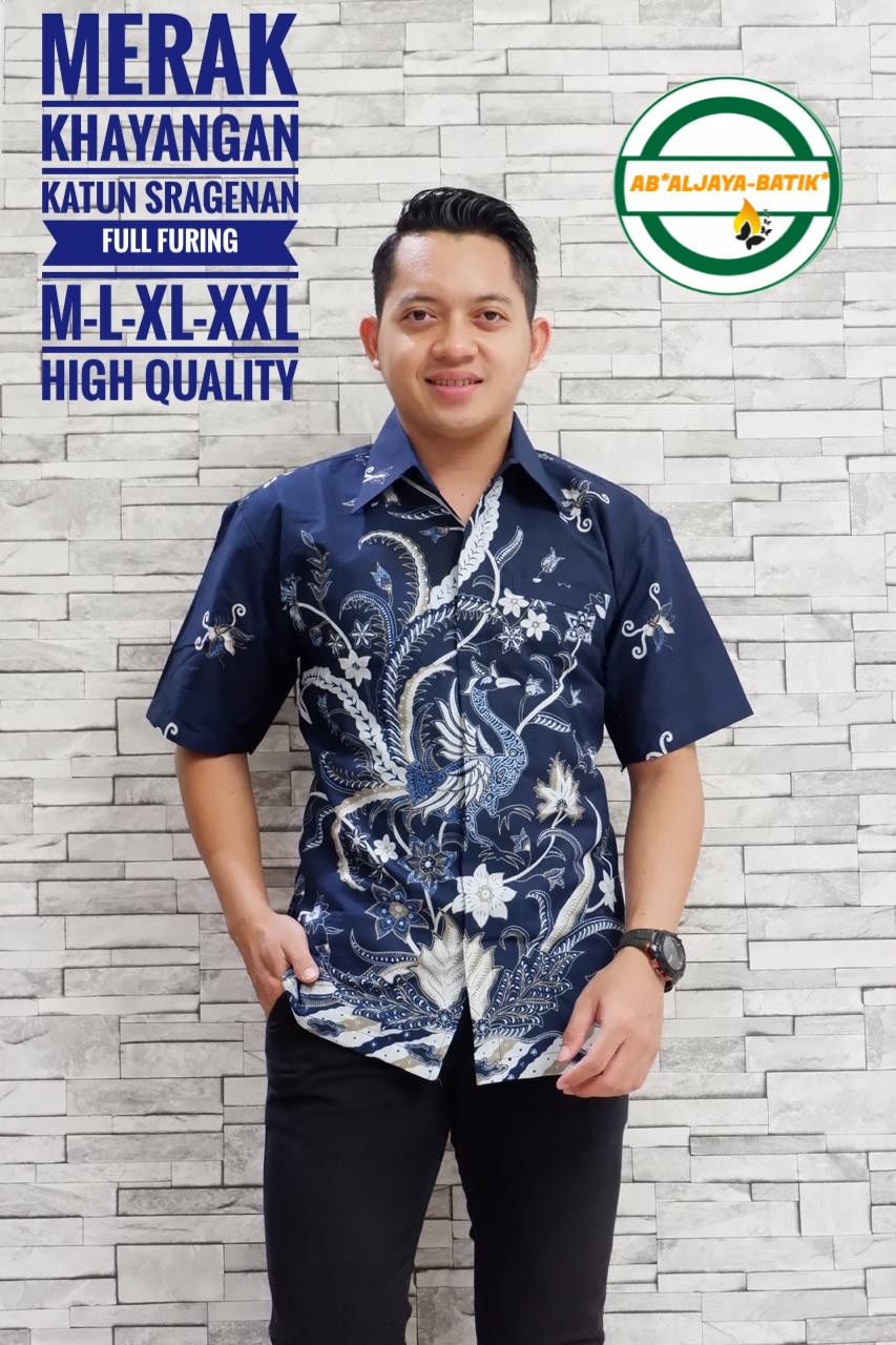 cover-MERAK KHAYANGAN Kemeja Batik Pria Solo Lengan Pendek Lapis Furing BY ALJAYA-1