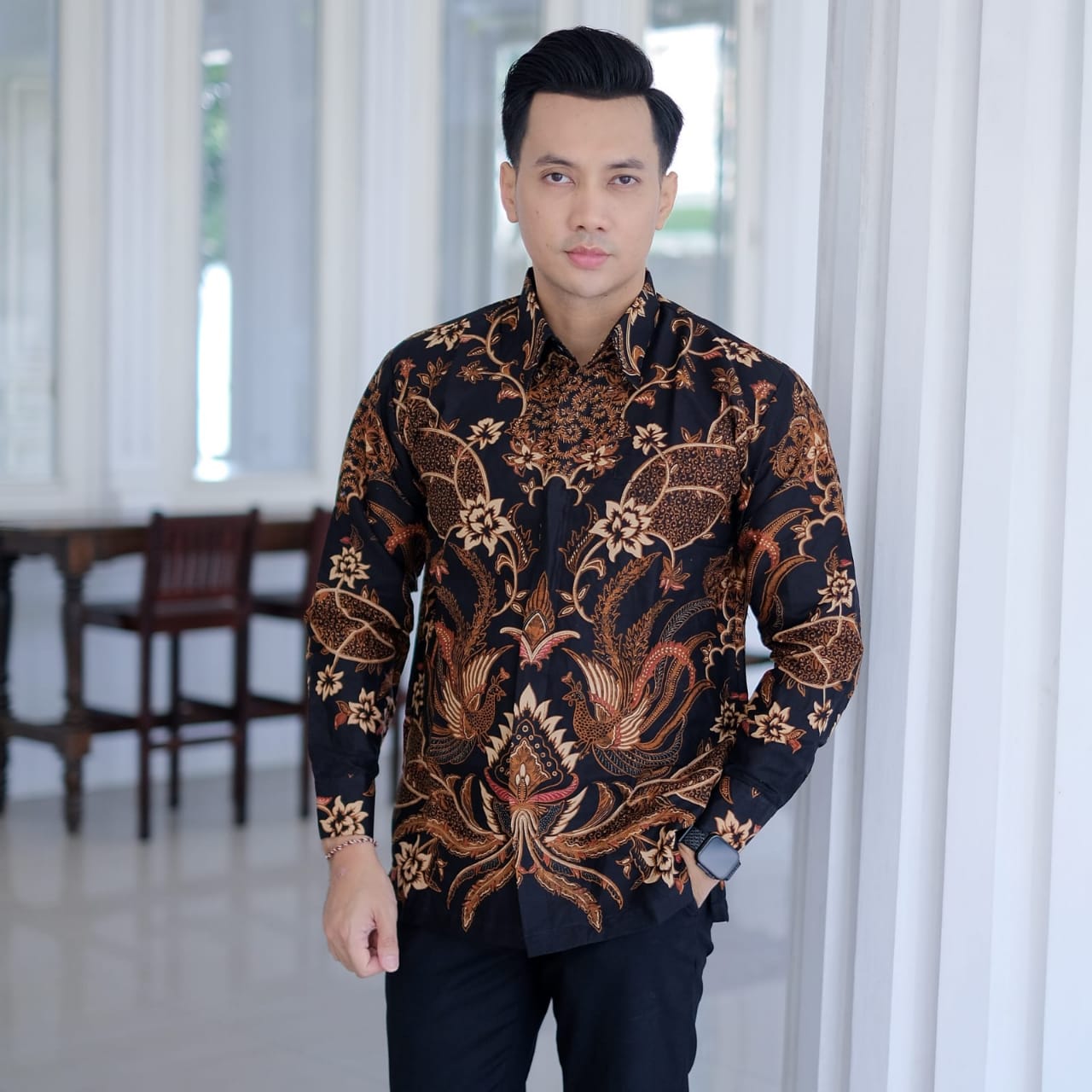 cover-BUNGA AYAM MEKAR Kemeja Batik Pria Solo Lengan Panjang Lapis Furing BY BATIKSOLOAMANAH-1