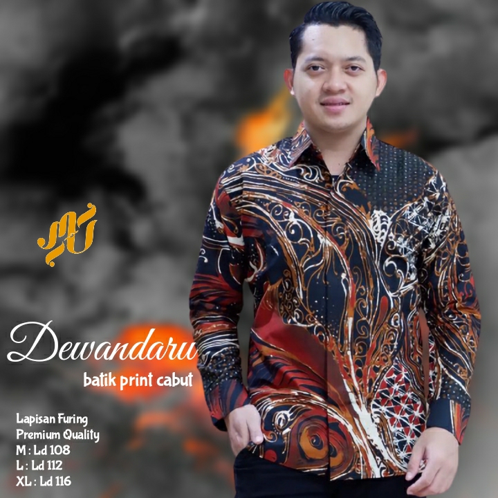 cover-DEWANDARU Kemeja Batik Pria Solo Lengan Panjang Lapis Furing BY MUKTI UTOMO-1