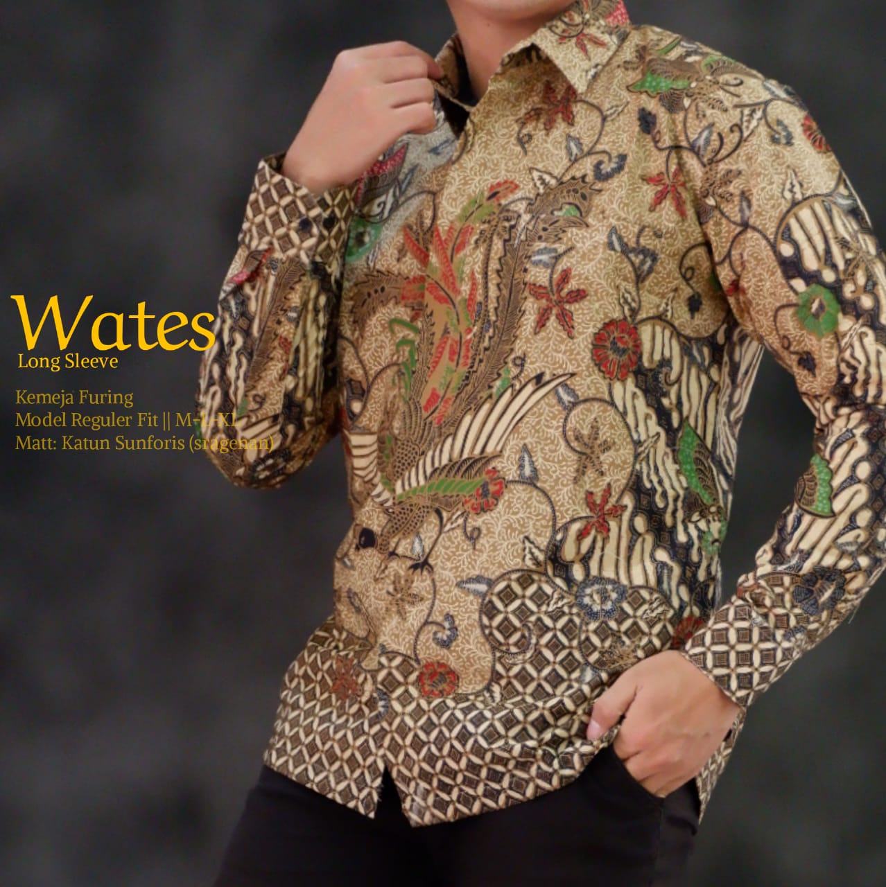 cover-WATES Kemeja Batik Pria Solo Lengan Panjang Lapis Furing BY MUKTI UTOMO-1