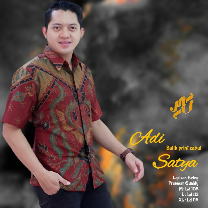cover-ADI SATYA Kemeja Batik Pria Solo Lengan Pendek Lapis Furing BY MUKTI UTOMO-1
