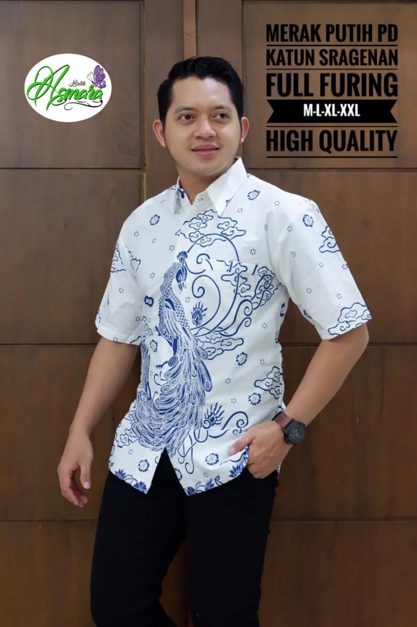 cover-MERAK PUTIH Kemeja Batik Pria Solo Lengan Pendek Lapis Furing BY ASMARA-1