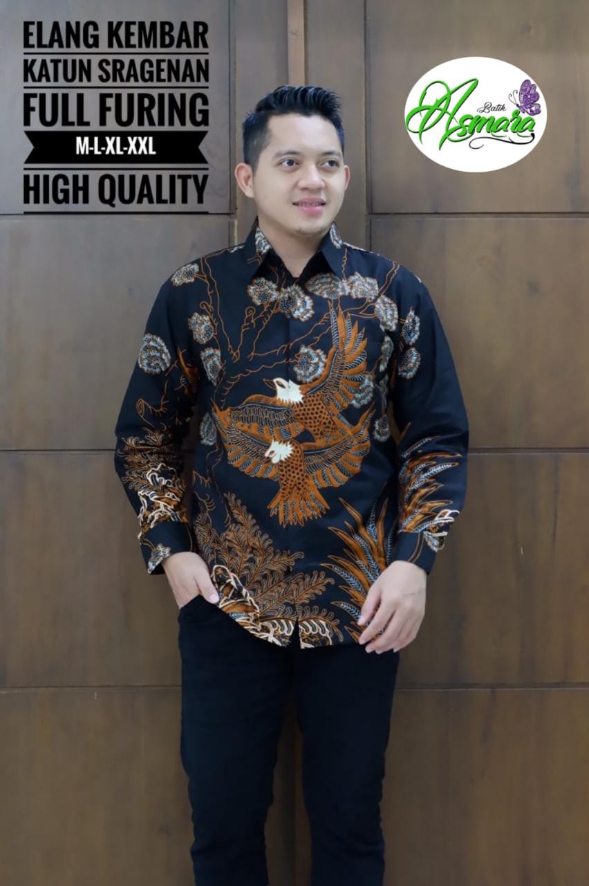 cover-ELANG KEMBAR Kemeja Batik Pria Solo Lengan Panjang Lapis Furing BY ASMARA-1