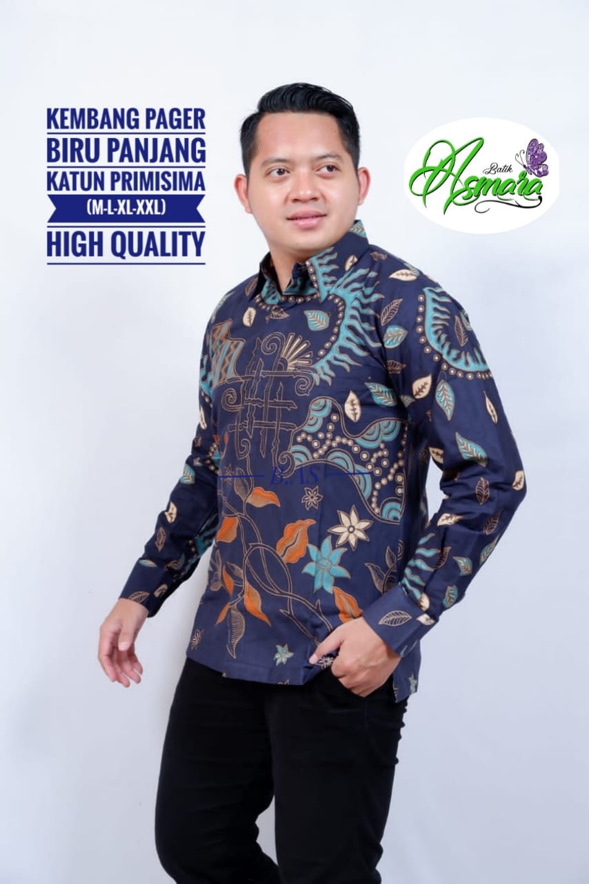 cover-KEMBANG PAGER Kemeja Batik Pria Solo Lengan Panjang Lapis Furing BY ASMARA-1
