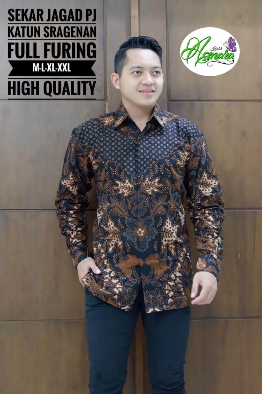 cover-SEKAR JAGAD Kemeja Batik Pria Solo Lengan Panjang Lapis Furing BY ASMARA-1