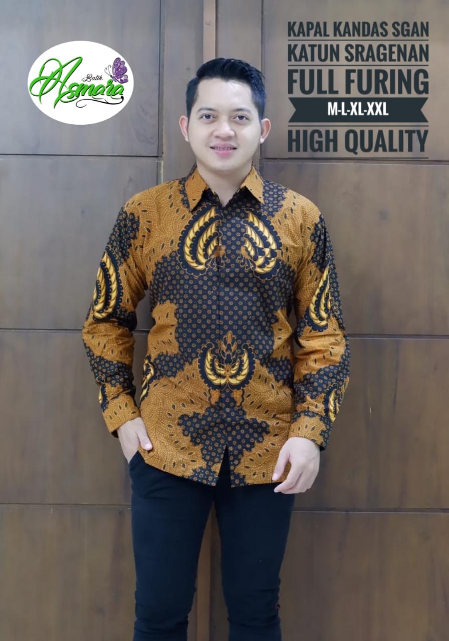 cover-KAPAL KANDAS Kemeja Batik Pria Solo Lengan Panjang Lapis Furing BY ASMARA-1