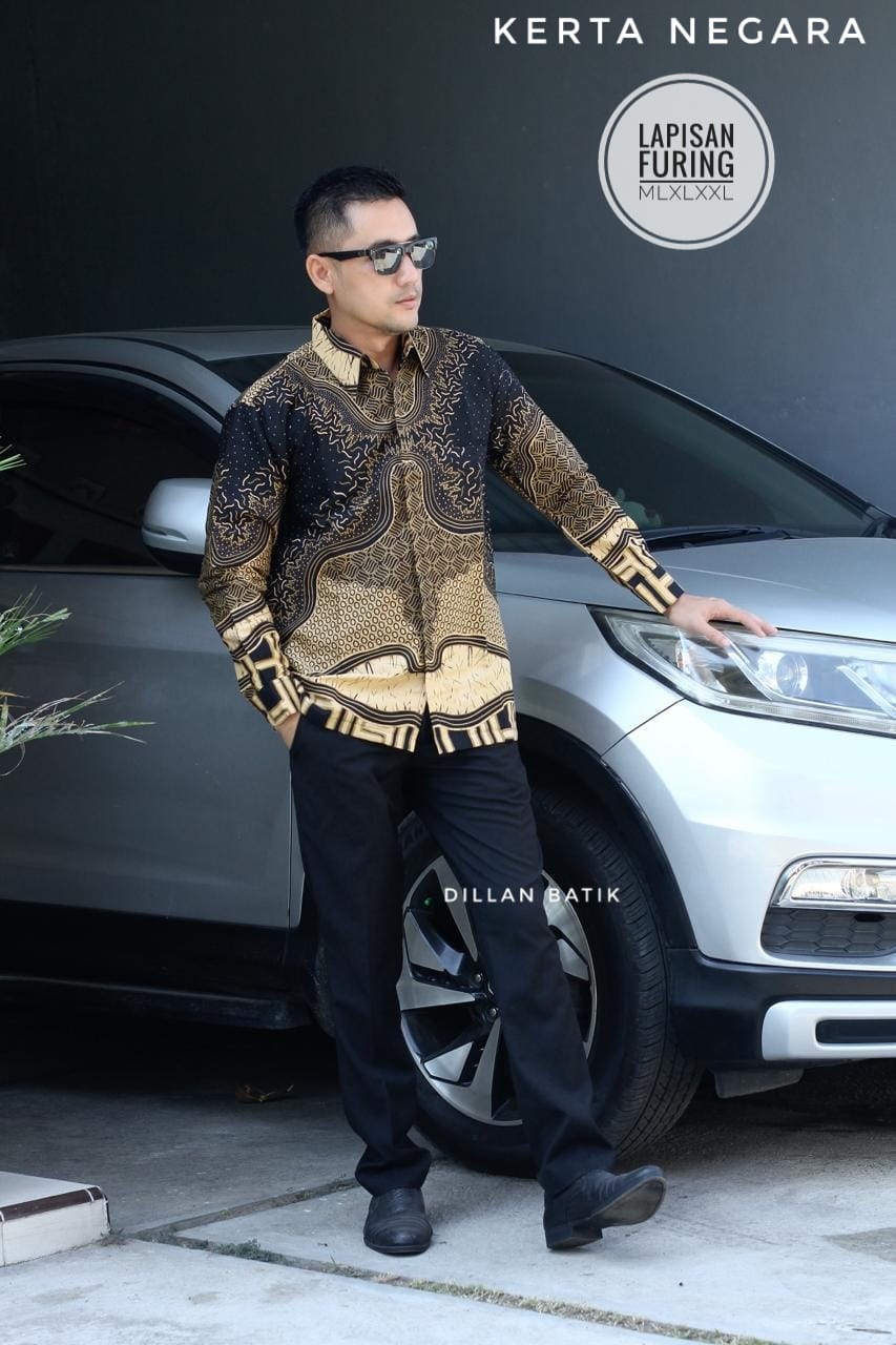 cover-KERTA NEGARA Kemeja Batik Pria Solo Lengan Panjang Lapis Furing BY DILLAN-1