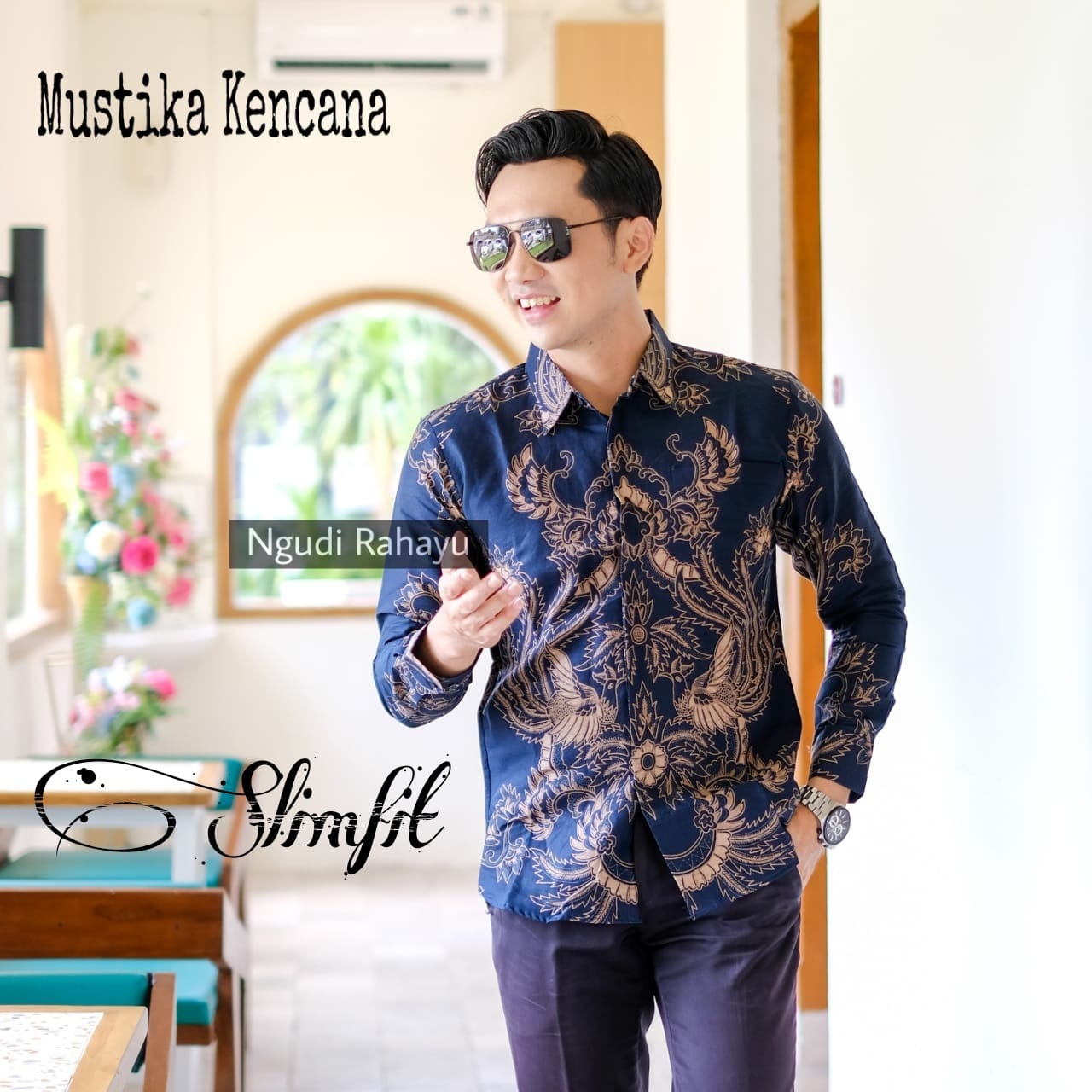 cover-MUSTIKA KENCANA Kemeja Batik Pria Solo Lengan Panjang Lapis Furing BY NGUDI RAHAYU-1