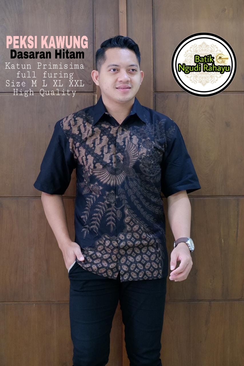 cover-PEKSI KAWUNG Kemeja Batik Pria Solo Lengan Pendek Lapis Furing BY NGUDI RAHAYU-1