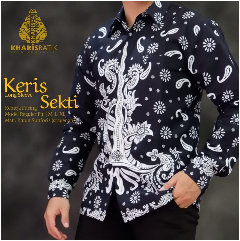 cover-KERIS SEKTI Kemeja Batik Pria Solo Lengan Panjang Lapis Furing BY KHARIS-1