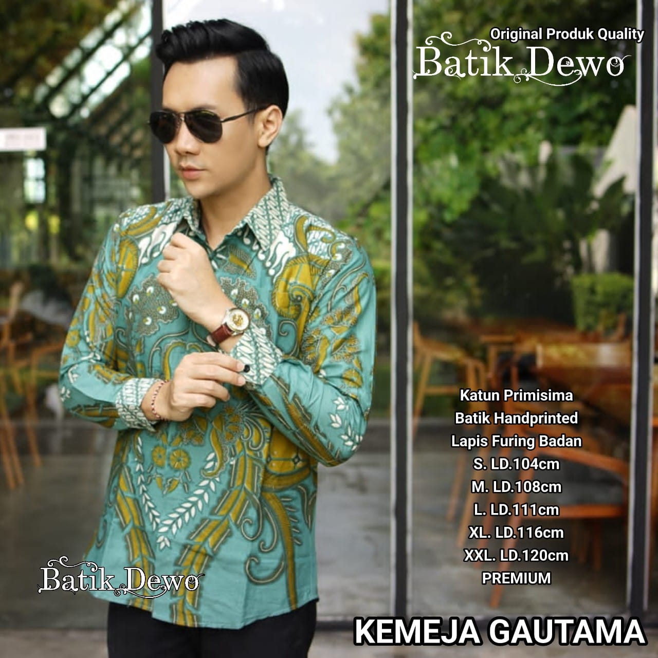 cover-GAUTAMA Kemeja Batik Pria Solo Lengan Panjang Lapis Furing BY DEWO-1