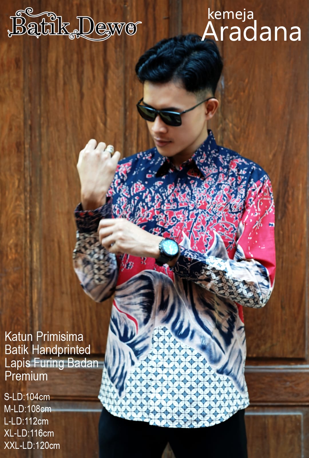 cover-ARADANA Kemeja Batik Pria Solo Lengan Panjang Lapis Furing BY DEWO-1