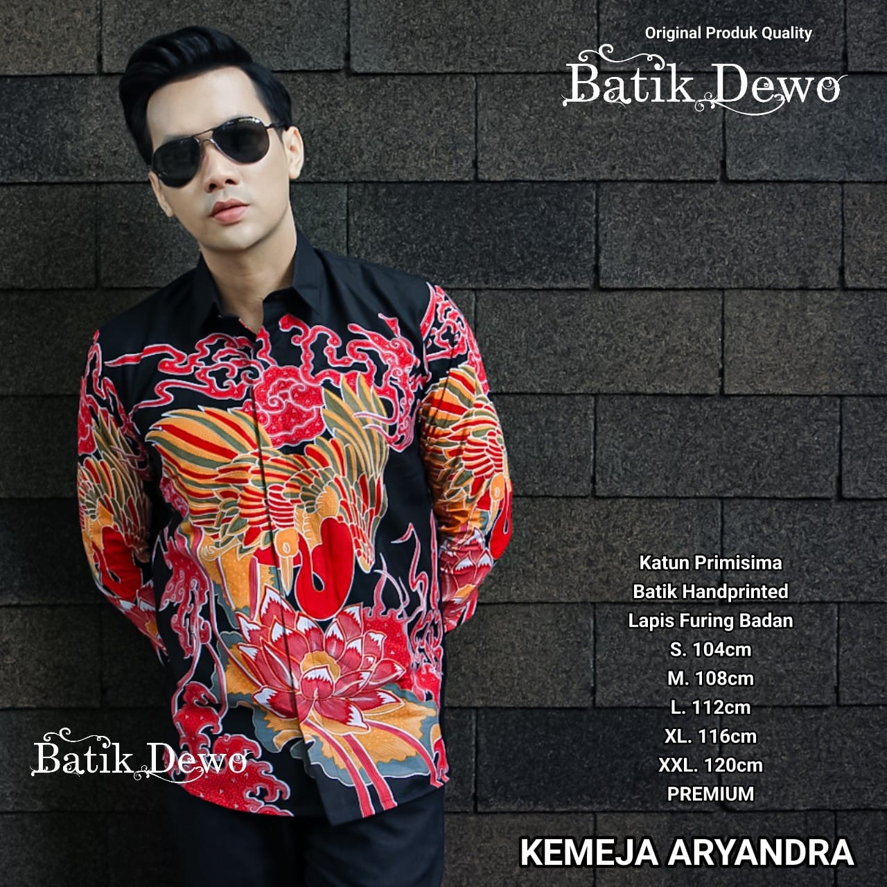 cover-ARYANDRA DEWO Kemeja Batik Pria Solo Lengan Panjang Lapis Furing BY DEWO-1