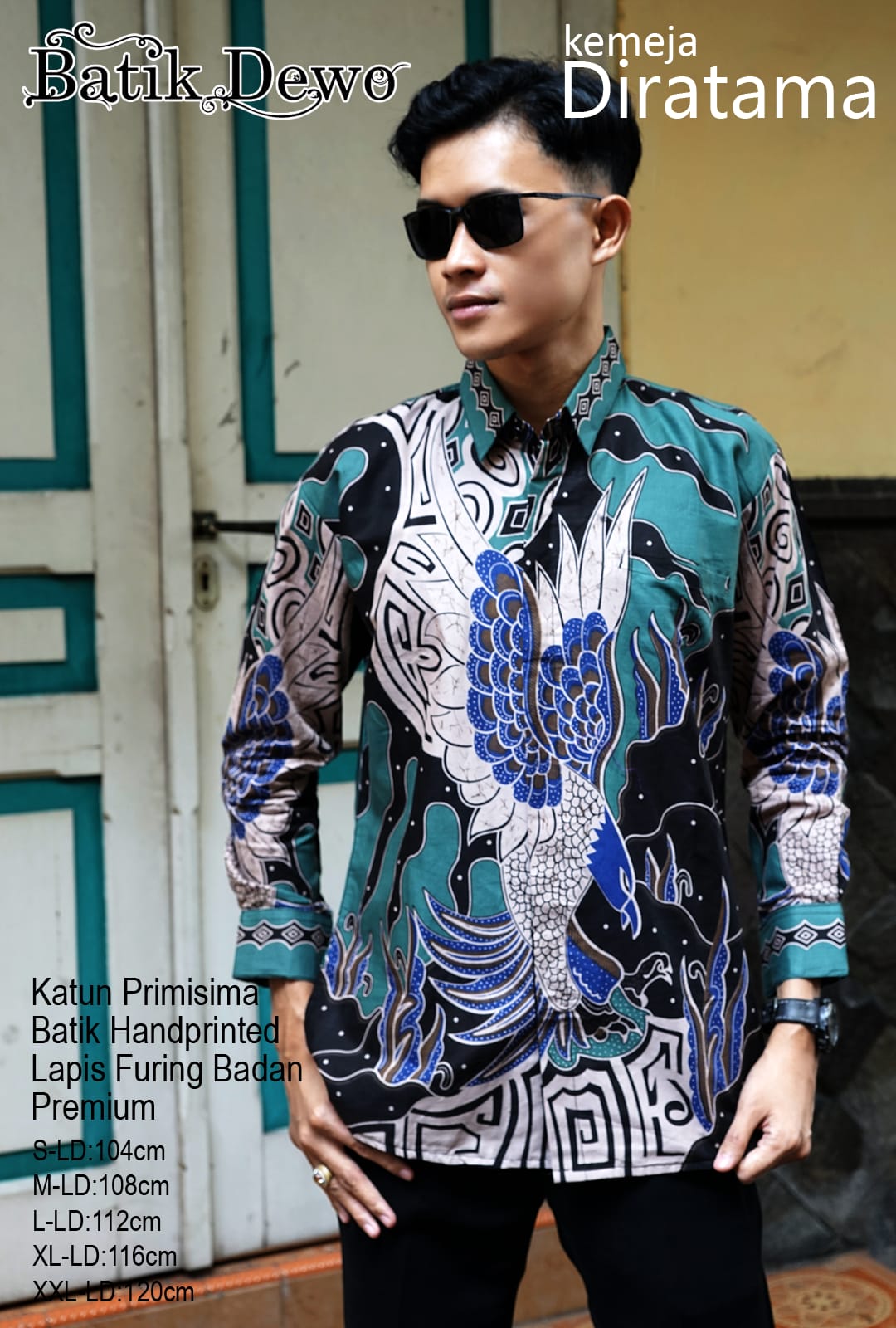 cover-DIRATAMA Kemeja Batik Pria Solo Lengan Panjang Lapis Furing BY DEWO-1