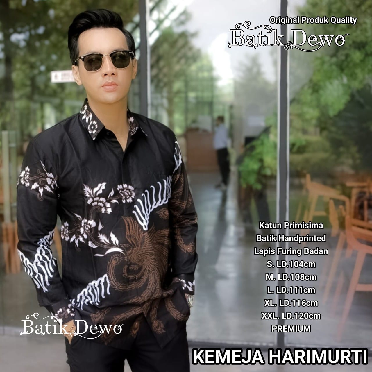 cover-HARIMURTI 2 Kemeja Batik Pria Solo Lengan Panjang Lapis Furing BY DEWO-1