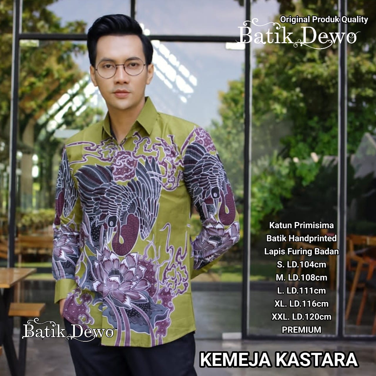 cover-KASTARA Kemeja Batik Pria Solo Lengan Panjang Lapis Furing BY DEWO-1
