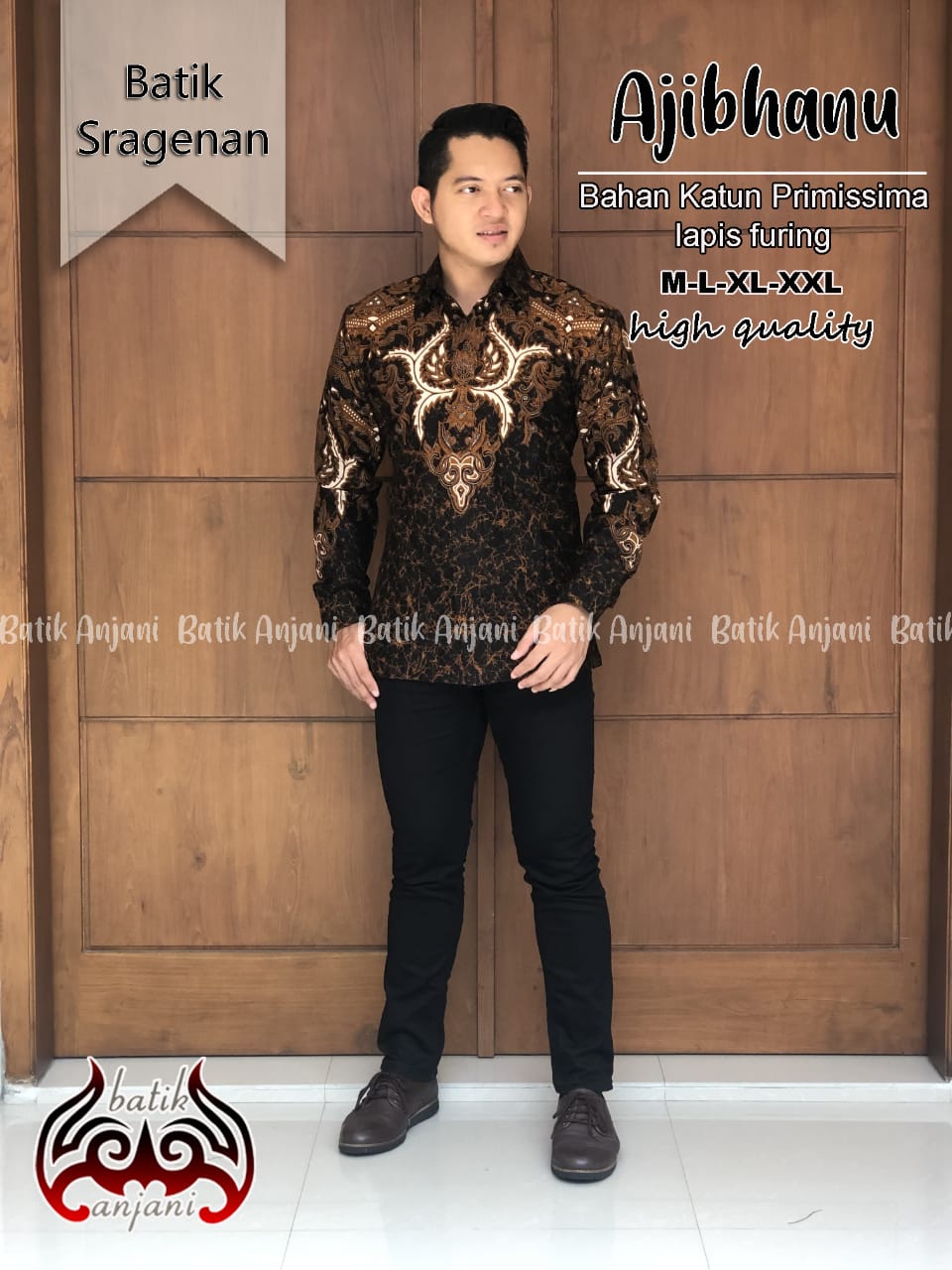 cover-AJIBHANU Kemeja Batik Pria Solo Lengan Panjang Lapis Furing BY ANJANI-1