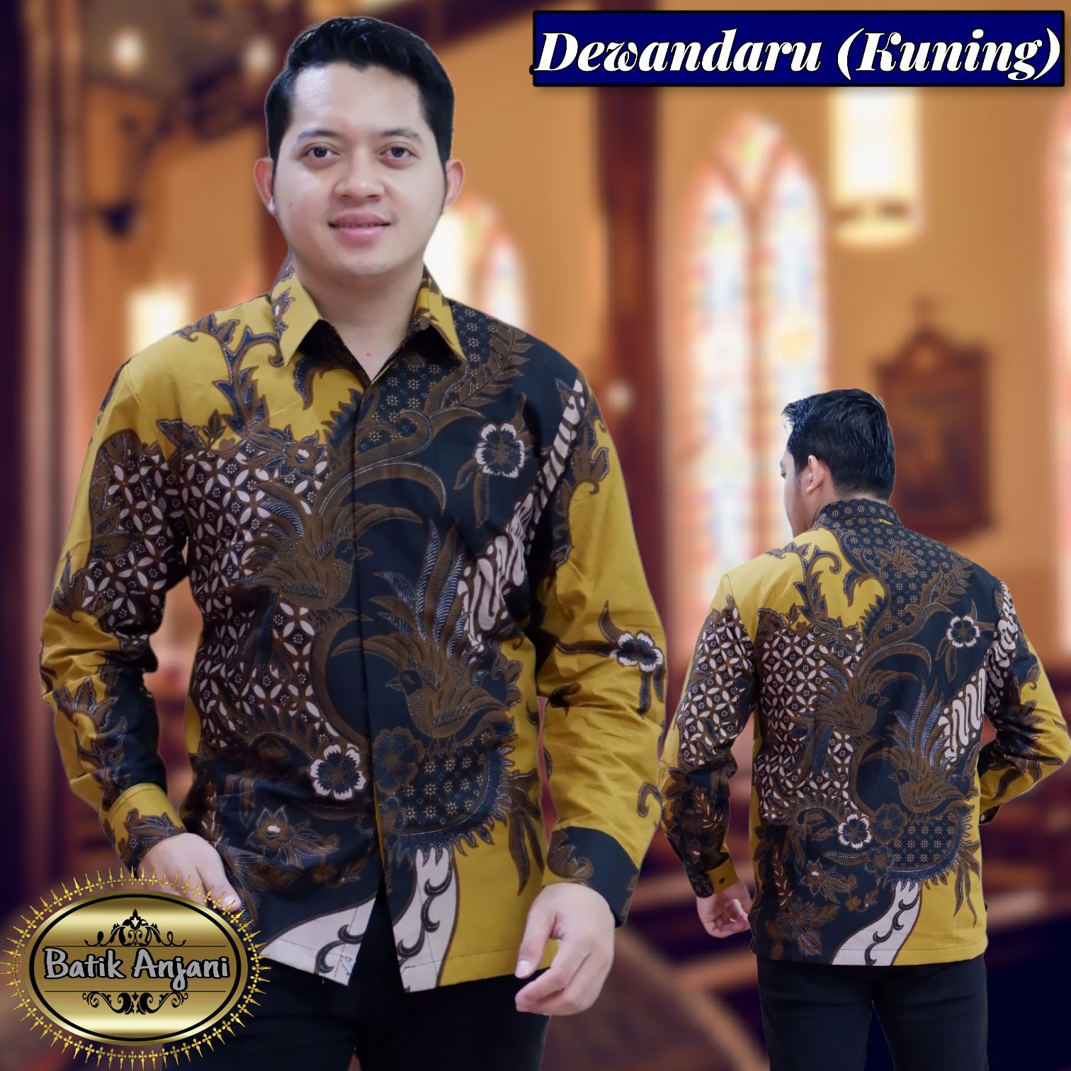 cover-DEWANDARU KUNING Kemeja Batik Pria Solo Lengan Panjang Lapis Furing BY ANJANI-1