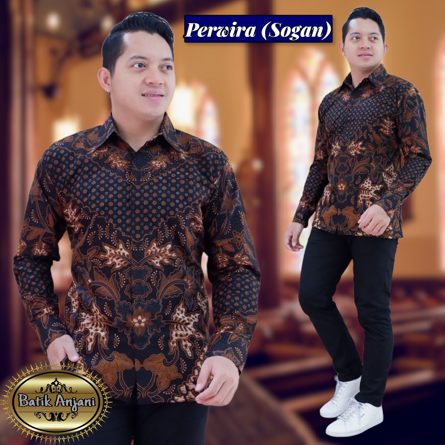 cover-PERWIRA SOGAN Kemeja Batik Pria Solo Lengan Panjang Lapis Furing BY ANJANI-1
