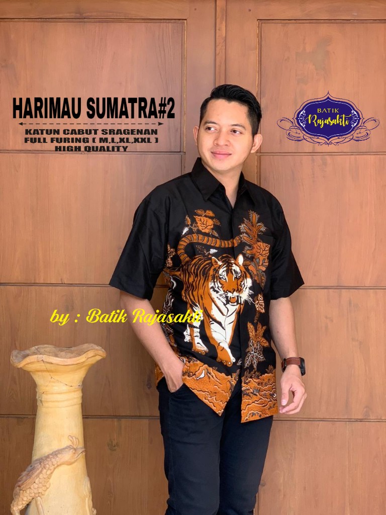 cover-HARIMAU SUMATRA 2 KEMEJA BATIK PRIA SOLO LENGAN PENDEK LAPIS FURING BY RAJASAKTI-1