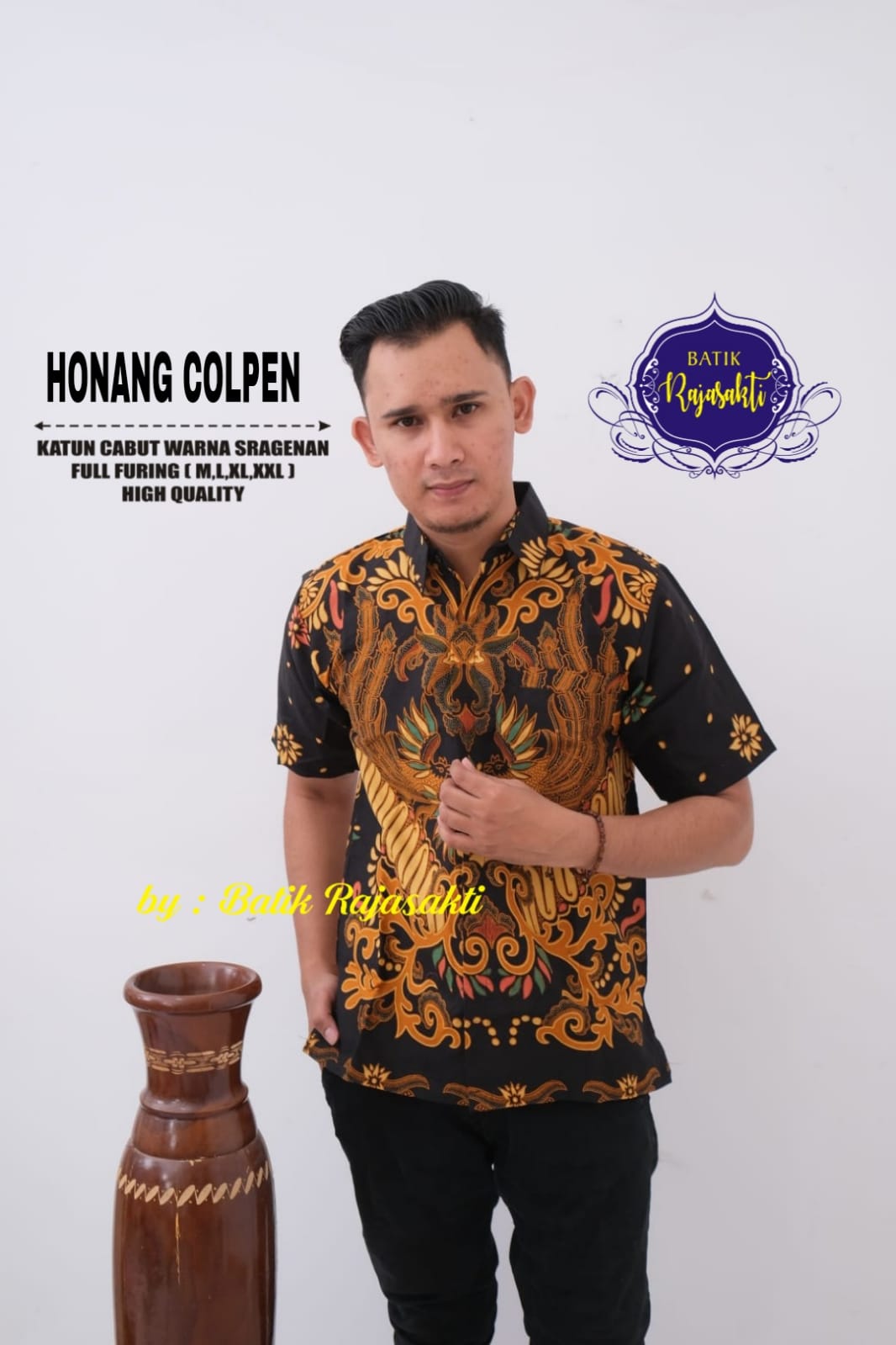 cover-HONANG COLPEN KEMEJA BATIK PRIA SOLO LENGAN PENDEK LAPIS FURING BY RAJASAKTI-1