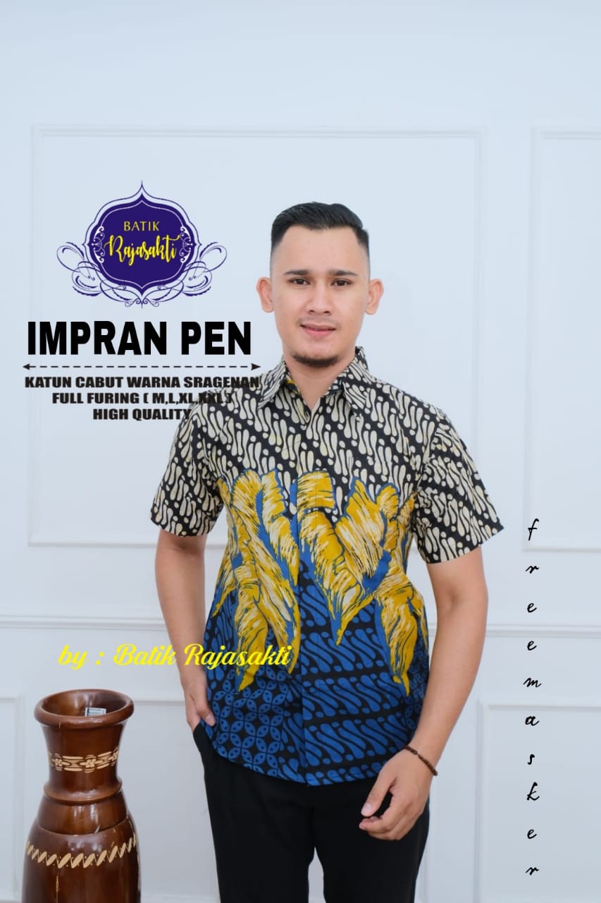 cover-IMPRAN KEMEJA BATIK PRIA SOLO LENGAN PENDEK LAPIS FURING BY RAJASAKTI-1