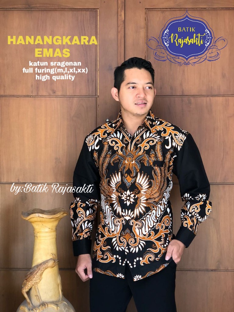 cover-HANANGKARA EMAS Kemeja Batik Pria Solo Lengan PANJANG Lapis Furing BY RAJASAKTI-1