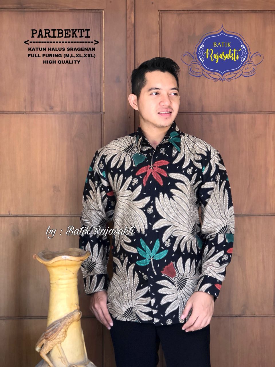 cover-PARIBEKTI Kemeja Batik Pria Solo Lengan PANJANG Lapis Furing BY RAJASAKTI-1