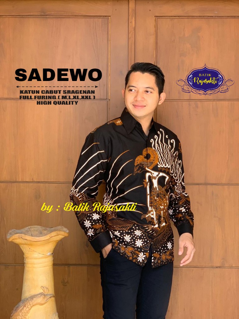cover-SADEWO Kemeja Batik Pria Solo Lengan PANJANG Lapis Furing BY RAJASAKTI-1