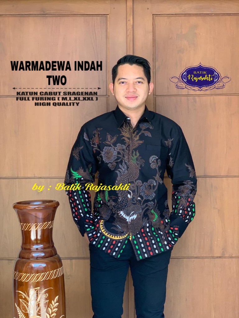 cover-WARMADEWA INDAH TWO Kemeja Batik Pria Solo Lengan PANJANG Lapis Furing BY RAJASAKTI-1